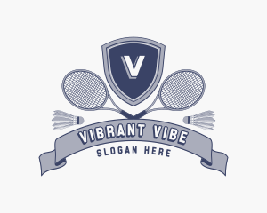 Sports Badminton Tournament logo design