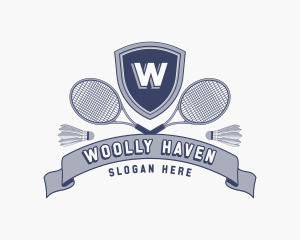 Sports Badminton Tournament logo design