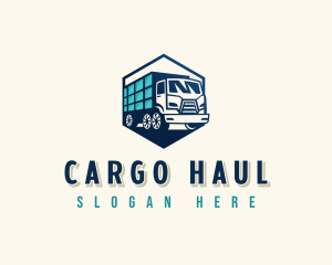 Transportation Truck Cargo logo design