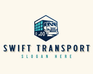 Transportation Truck Cargo logo design