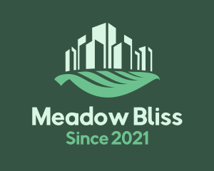 Meadow - Green Leaf Buildings logo design