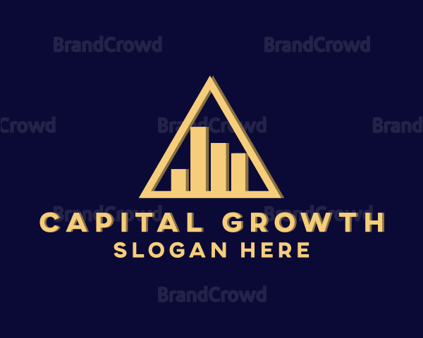 Finance Corporate Triangle Graph Logo