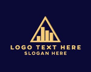 Foreign Exchange - Finance Corporate Triangle Graph logo design
