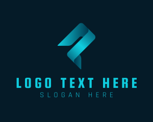 Creative - Modern Ribbon Business Letter P logo design