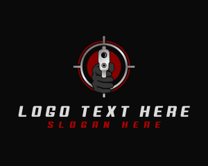 Hand - Hand Gun Shooting logo design