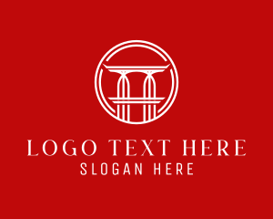 Bridge Pillar Structure Logo