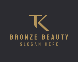 Bronze - Bronze T & K Monogram logo design