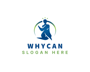 Yoga Wellness Human Logo