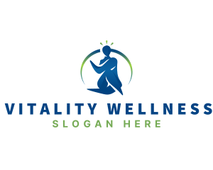 Yoga Wellness Human logo design