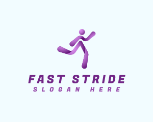 Running - Athlete Running Workout logo design