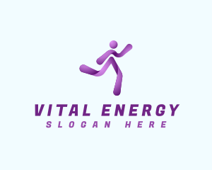 Active - Athlete Running Workout logo design