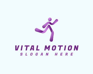 Active - Athlete Running Workout logo design