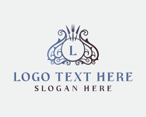 Kitchen - Luxury Gourmet Restaurant logo design