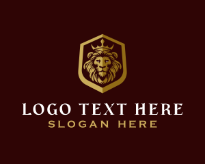 Luxury Lion Shield  Logo