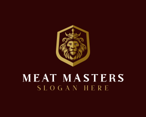 Luxury Lion Shield  logo design