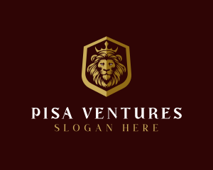 Luxury Lion Shield  logo design