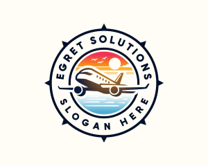 Sunrise Airplane Travel logo design