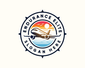 Sunrise Airplane Travel logo design