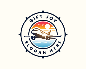 Sunrise Airplane Travel logo design