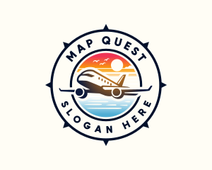 Sunrise Airplane Travel logo design