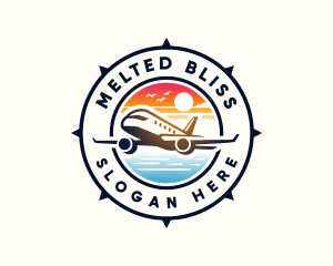 Sunrise Airplane Travel logo design