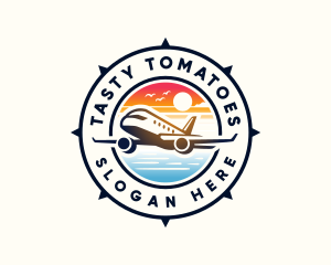 Sunrise Airplane Travel logo design