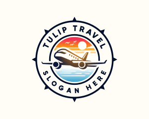 Sunrise Airplane Travel logo design