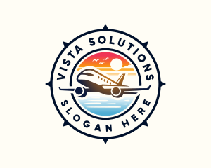 Sunrise Airplane Travel logo design