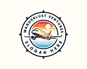 Sunrise Airplane Travel logo design