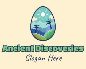 Nature Egg Landscape logo design