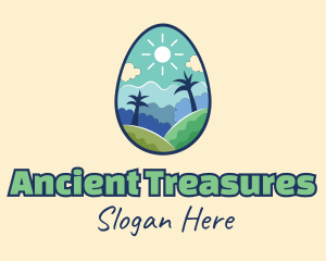 Nature Egg Landscape logo design