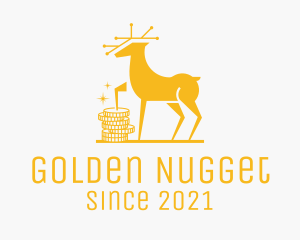 Golden Deer Coin  logo design