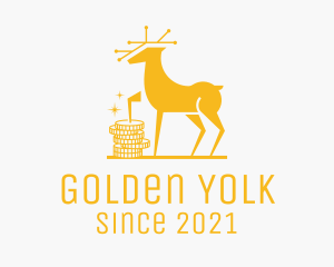 Golden Deer Coin  logo design