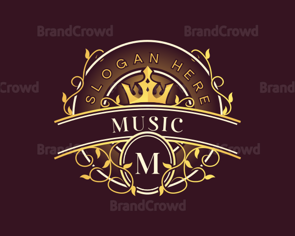 Crown Royalty Ornament Logo