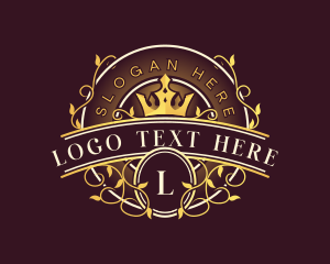 High End - Crown Royalty Ornament logo design