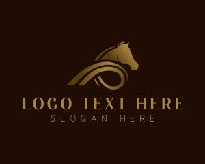 Vip - Horse Ribbon Luxury logo design