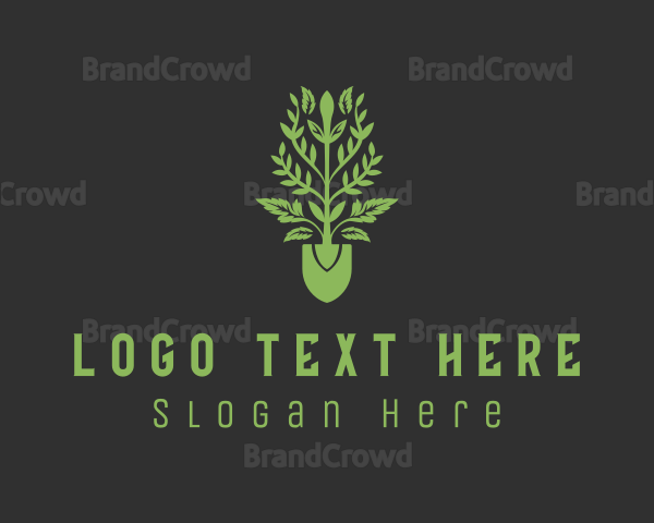 Leaf Shovel Landscaping Logo