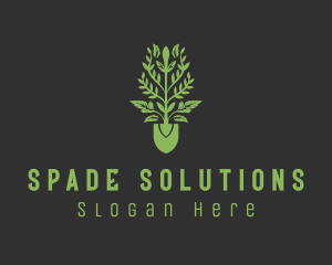 Leaf Shovel Landscaping  logo design