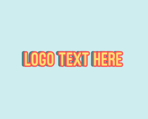 Childish Preschool Wordmark Logo