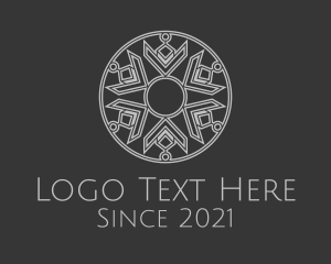 Interior  Design - Ethnic Decoration Badge logo design
