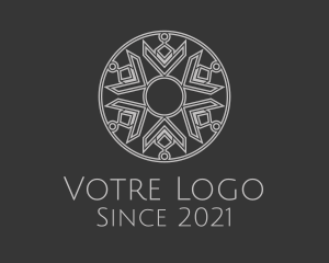 Beige - Ethnic Decoration Badge logo design