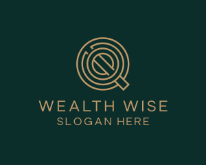 Financial - Crypto Financial Investment logo design