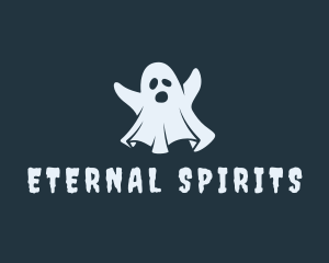 Halloween Ghost Spirit logo design