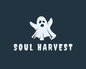 Halloween Ghost Spirit logo design