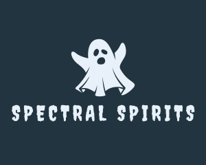 Halloween Ghost Spirit logo design