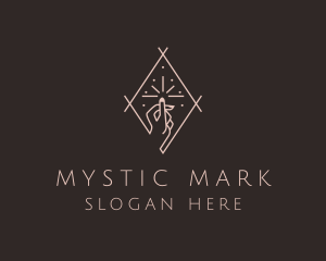 Mystic Nail Salon Hand  logo design