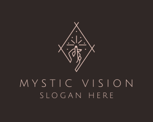 Fortune Telling - Mystic Nail Salon Hand logo design