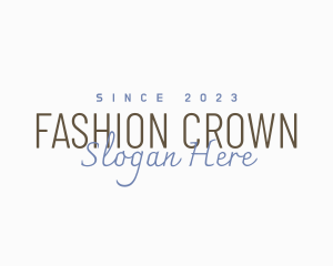 Premium Fashion Signature logo design