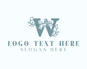 Gardening - Stylish Leaf Letter W logo design