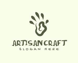 Primitive Human Hand logo design